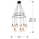 Suspensie Schuller ·Global· Lamp 9L Ø71 384094 G9 Spania