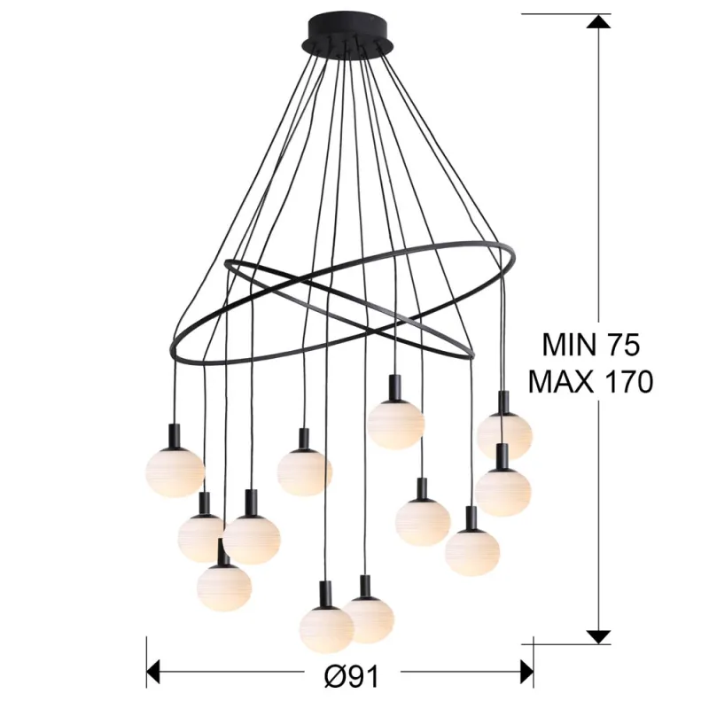 Candelabru Schuller ·Global· Lamp 12L. Ø91 384162 G9 Spania