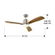 Ventilator Schuller ·Anemos· Fan, Nickel/Cherry 427166 Spania