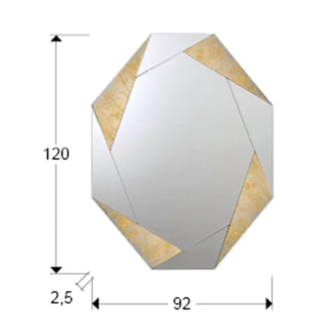 Oglinda de Camera Schuller ·Laverna· Mirror, Gold 434751 Spania