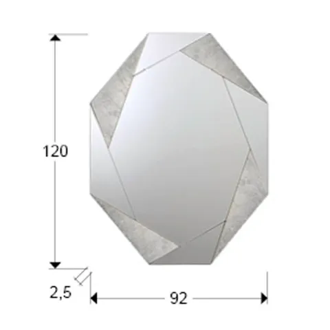 Oglinda de Camera Schuller ·Laverna· Mirror, Silver 434799 Spania