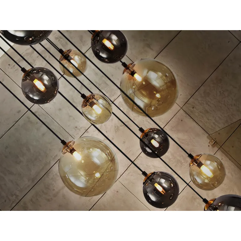Suspensie Schuller ·Dark· Lamp 14L., Black/Brass 439015 G9 Spania