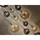 Suspensie Schuller ·Dark· Lamp 14L., Black/Brass 439015 G9 Spania
