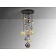 Suspensie Schuller ·Dark· Lamp 14L., Black/Brass 439015 G9 Spania
