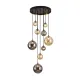 Suspensie Schuller ·Dark· Lamp 9L., Black/Brass 439176 G9 Spania