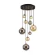Suspensie Schuller ·Dark· Lamp 9L., Black/Brass 439176 G9 Spania
