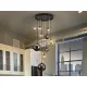 Suspensie Schuller ·Dark· Lamp 9L., Black/Brass 439176 G9 Spania