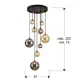 Suspensie Schuller ·Dark· Lamp 9L., Black/Brass 439176 G9 Spania