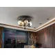 Plafoniera Schuller ·Dark· Ceiling Lamp 5L., Black-Brass 439244 G9 Spania