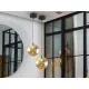 Pendul Schuller ·Dark· Lamp 1L 20D, Black-Brass 439381 G9 Spania