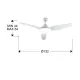 Ventilator Schuller ·Orisho· Fan, White 458290 Spania