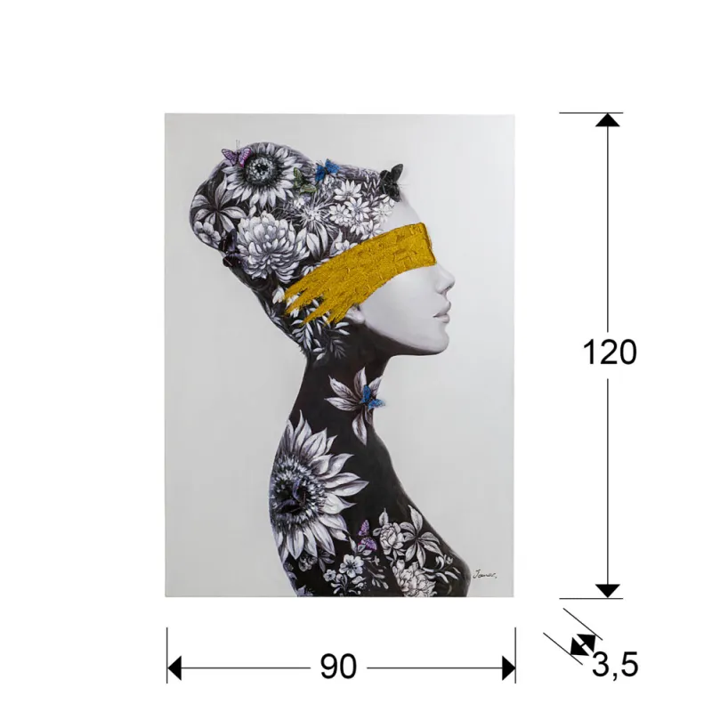 Tablou Decorativ Schuller ·Perfil I· Acrylic, 90X120 498036 Spania