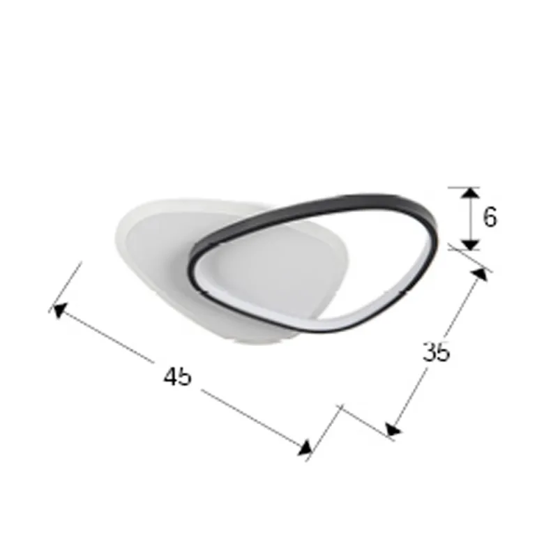 Plafoniera Schuller Romo - Ceiling Lamp White-Black 522867 Led Spania