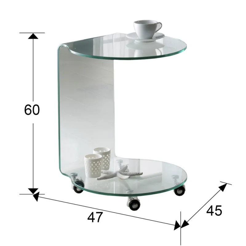 Masuta de Cafea Schuller ·Glass· Round Side Table 552672 Spania