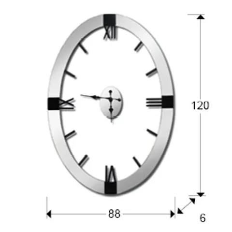 Ceas de Perete Schuller ·Times· Oval Wall Clock 564397 Spania