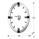 Ceas de Perete Schuller ·Times· Oval Wall Clock 564397 Spania