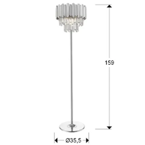 Lampadar Schuller Tiara- Floor Lamp 3L Chrome 605014 G9 Spania