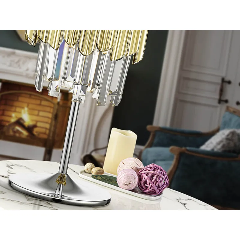 Veioza Schuller Tiara- Table Lamp 1L Chrome-Gold 605281 G9 Spania