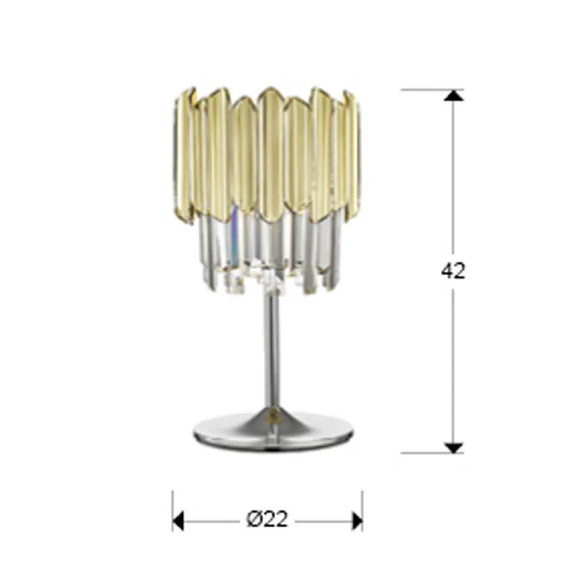 Veioza Schuller Tiara- Table Lamp 1L Chrome-Gold 605281 G9 Spania