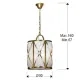 Suspensie Schuller ·Esparta· Lamp 3L., Gold 615372 E14 Spania