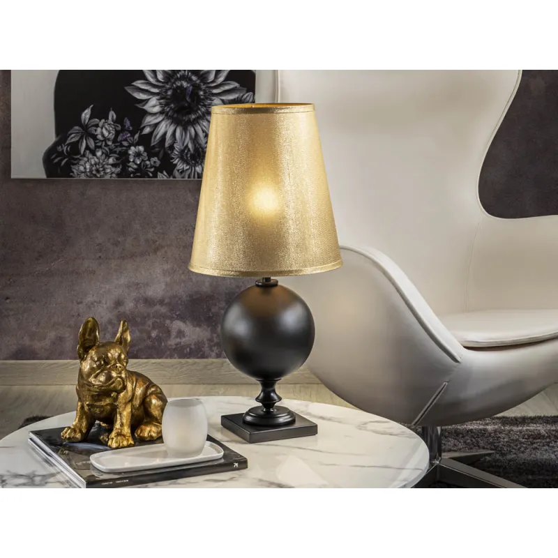 Veioza Schuller ·Terra· Matt Black Table Lamp S/Gold 664479 E27 Spania