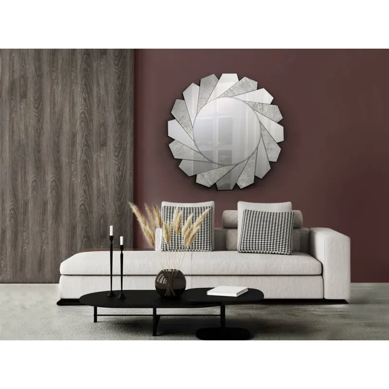 Oglinda de Camera Schuller ·Flavia· Mirror Ø100 Cm Silver 678322 Spania