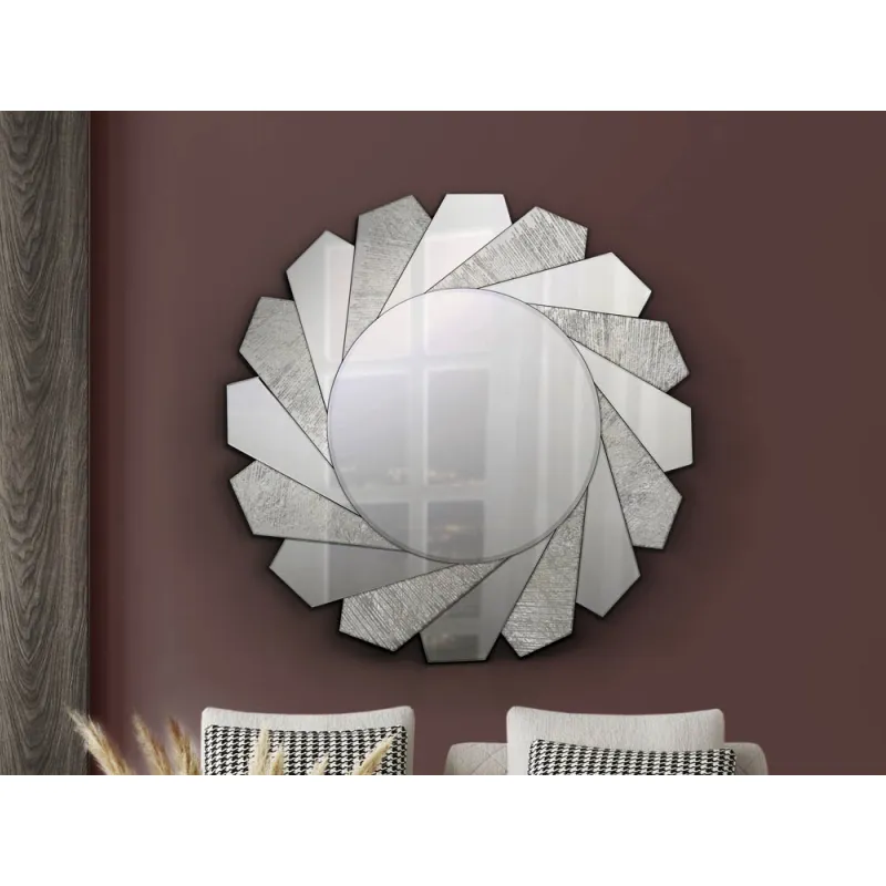 Oglinda de Camera Schuller ·Flavia· Mirror Ø100 Cm Silver 678322 Spania