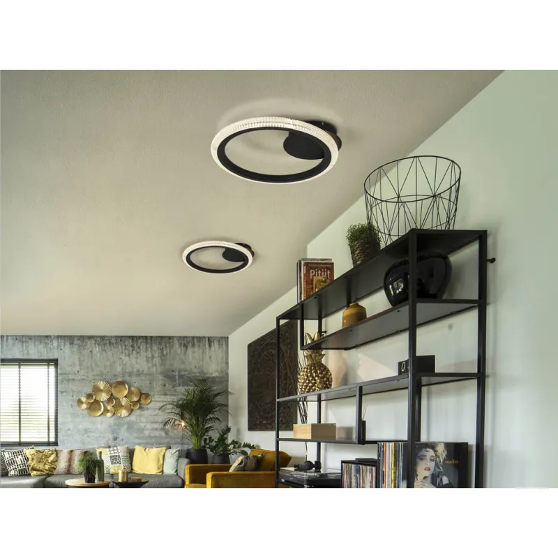 Plafoniera Schuller ·Ring· Ceiling Lamp 1 Ring, Black 717847 Led Spania