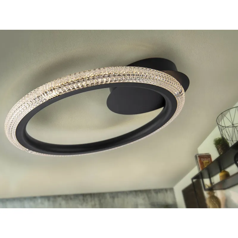 Plafoniera Schuller ·Ring· Ceiling Lamp 1 Ring, Black 717847 Led Spania