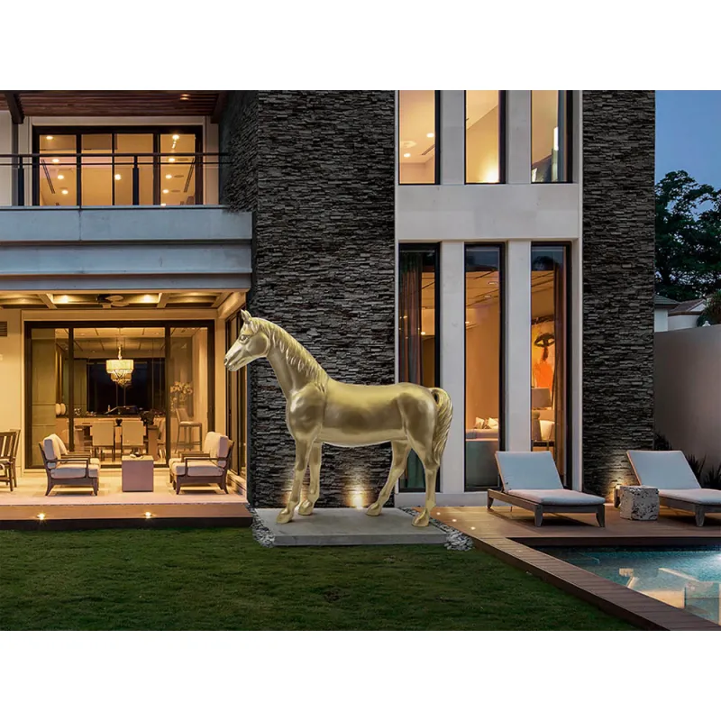 Figurina Decorativa Schuller Pegaso- Large Horse Figure, Gold 718622 Spania