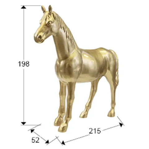 Figurina Decorativa Schuller Pegaso- Large Horse Figure, Gold 718622 Spania
