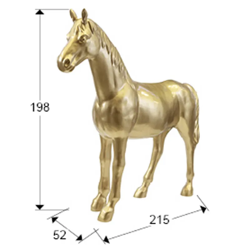 Figurina Decorativa Schuller Pegaso- Large Horse Figure, Gold 718622 Spania