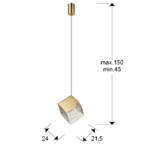 Pendul Schuller ·Priscila· Lamp 1L., Gold 720137 G9 Spania