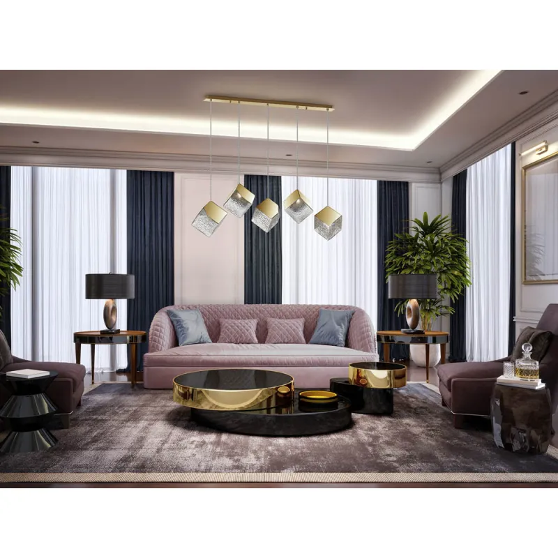 Suspensie Schuller ·Priscila· Lamp 5L., Gold 720595 G9 Spania
