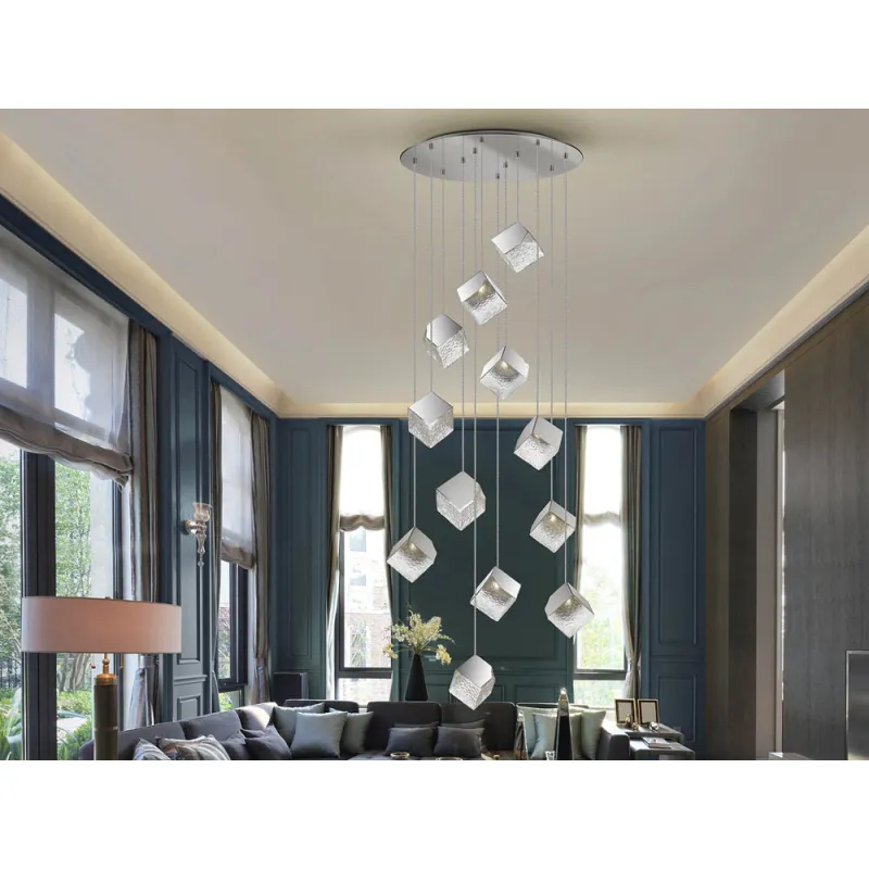 Suspensie Schuller ·Priscila· Lamp 12L., Chrome 721240 G9 Spania