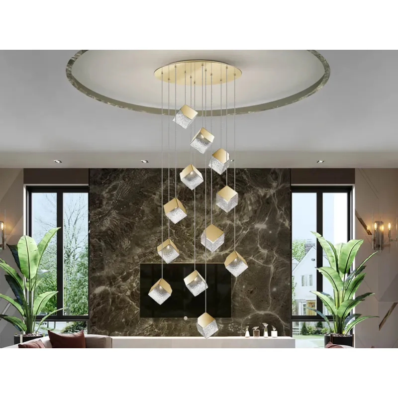 Suspensie Schuller ·Priscila· Lamp 12L., Gold 721257 G9 Spania