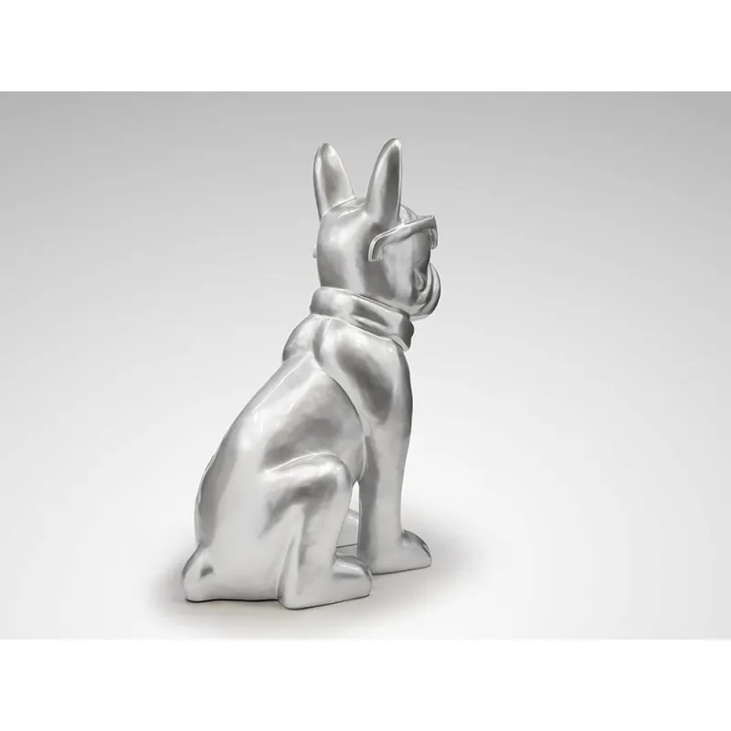 Figurina Decorativa Schuller ·Bulldog Frances· Large Figure, Silver 722582 Spania
