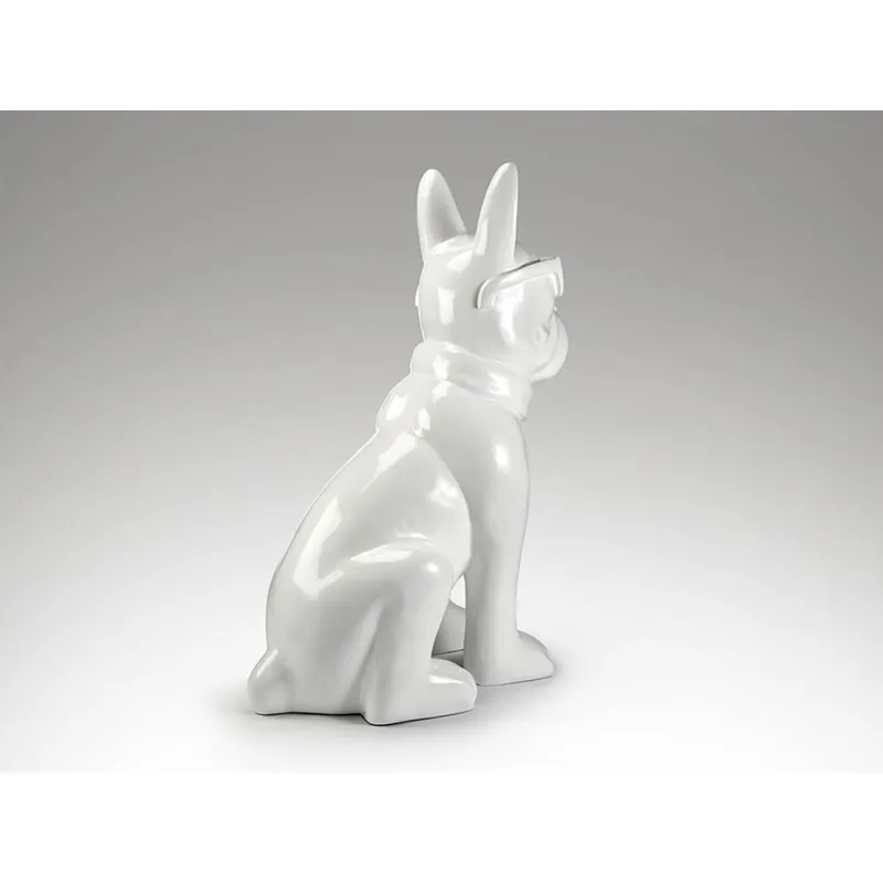 Figurina Decorativa Schuller ·Bulldog Frances· Large Figure, White 722599 Spania