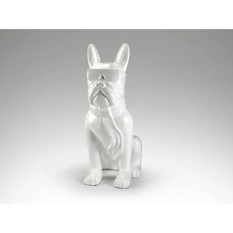 Figurina Decorativa Schuller ·Bulldog Frances· Large Figure, White 722599 Spania