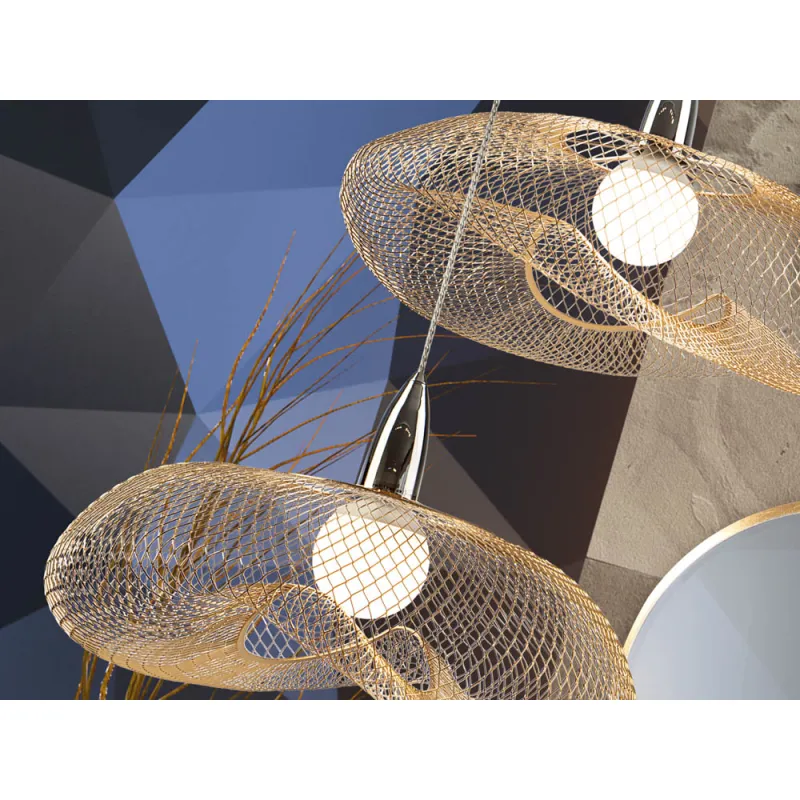 Pendul Schuller ·Forma· Lamp 1L., Chrome/Gold 735964 E27 Spania