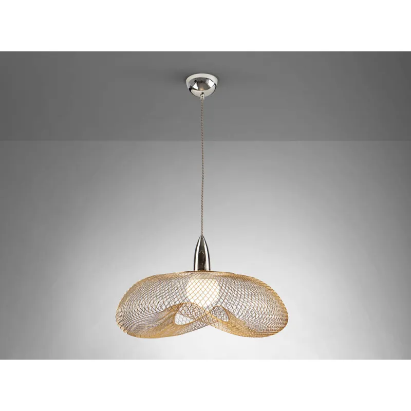 Pendul Schuller ·Forma· Lamp 1L., Chrome/Gold 735964 E27 Spania