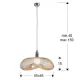 Pendul Schuller ·Forma· Lamp 1L., Chrome/Gold 735964 E27 Spania