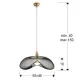 Pendul Schuller ·Forma· Lamp 1L., Gold/Black 735971 E27 Spania