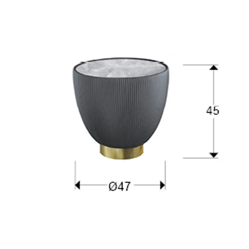 Masuta Schuller Candy - Side Table Grey-Brass 745437 Spania