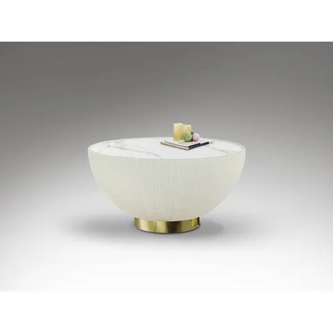 Masuta de Cafea Schuller Candy - Coffee Table White-Brass 745529 Spania