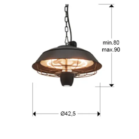Suspensie Schuller ·Heat Vintage· Suspension Heater 1500W 747158 Led Spania