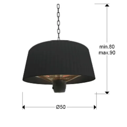 Suspensie Schuller ·Heat I· Suspension Heater 1500W 747288 Led Spania