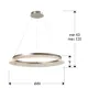 Suspensie Schuller ·Sendra· Lamp Ø79, Chrome 37W 747486 Led Spania