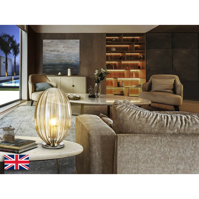 Veioza Schuller Ovila - Table Lamp 1L Cognac Ø20 752671 E27 Spania