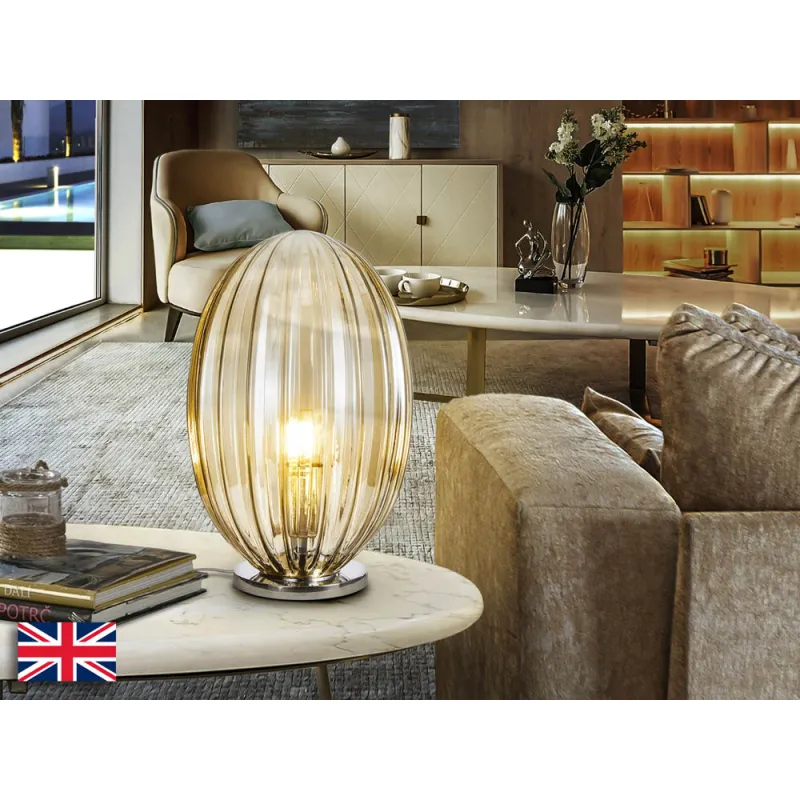 Veioza Schuller Ovila - Table Lamp 1L Cognac Ø20 752671 E27 Spania